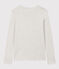 Camiseta L'ICONIQUE de algodón con cuello redondo para mujer gris BELUGA CHINE