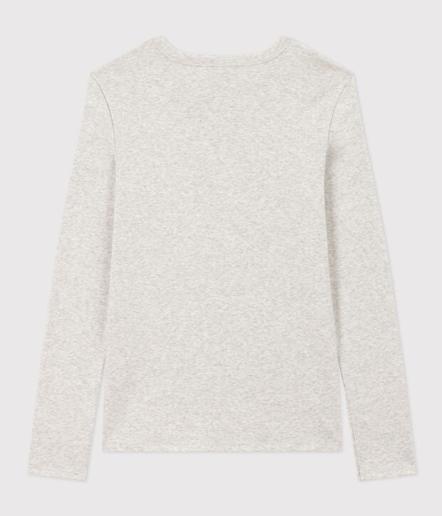 Camiseta L'ICONIQUE de algod&oacute;n con cuello redondo para mujer BELUGA CHINE