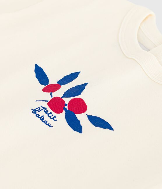 Camiseta de algodón de manga larga con estampado de corazón para bebé MILK/ MULTICO