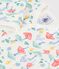 Pijama de mulet&oacute;n con estampado de setas para beb&eacute; blanco/multicolor