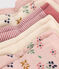 5 pares de calcetines de algodón con flores para bebé variante 1