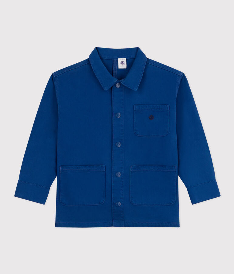 Chaqueta de tejido vaquero de ni&ntilde;o azul