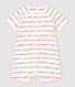 Mono corto Petit Bateau con "Je t'aime" de jacquard de algodón ecológico