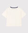 Camiseta LE BOXY de algodón para mujer blanco MARSHMALLOW
