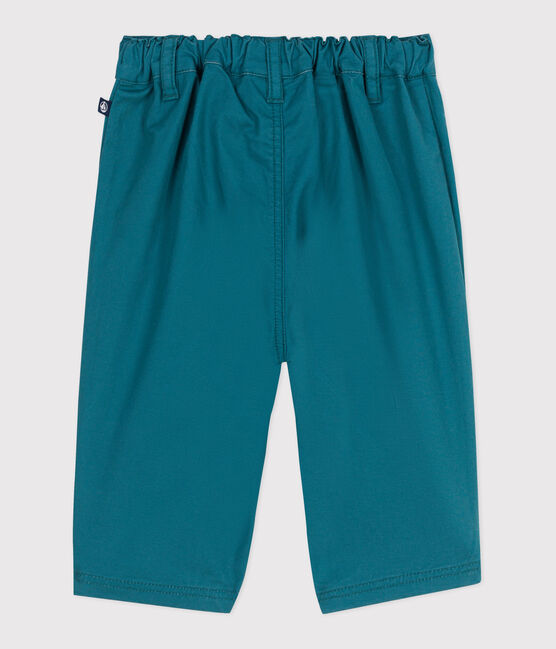 Pantalón de algodón suave y liso para bebé verde DRAGONFLY