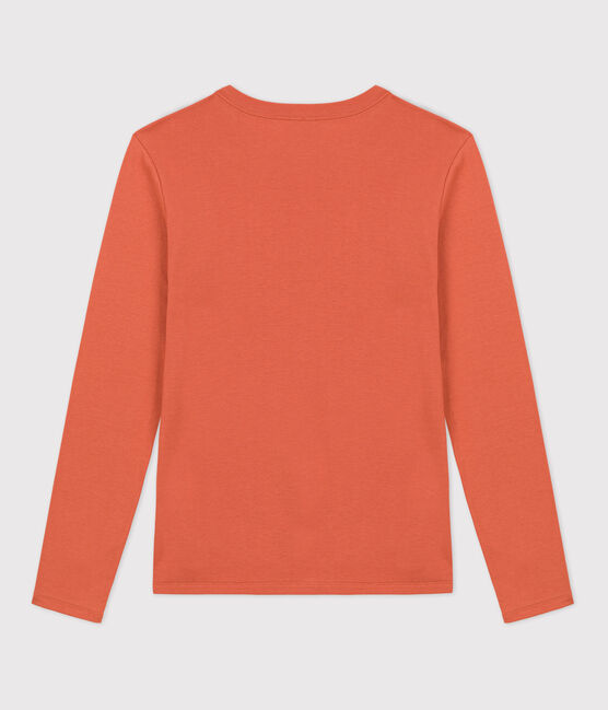 Camiseta de algodón L'ICONIQUE con cuello redondo para mujer rosa BRANDY