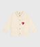 Chaqueta vaquera infantil lisa crudo MILK