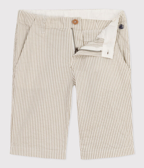 Bermudas milrayas para niño MARECAGE/ MARSHMALLOW