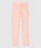 Pantalón slim de terciopelo de niña rosa MINOIS
