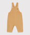 Peto largo de tejido denim de color para bebé beige TOURONE