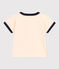 Camiseta de manga corta de punto ligero para bebé blanco AVALANCHE/azul SMOKING