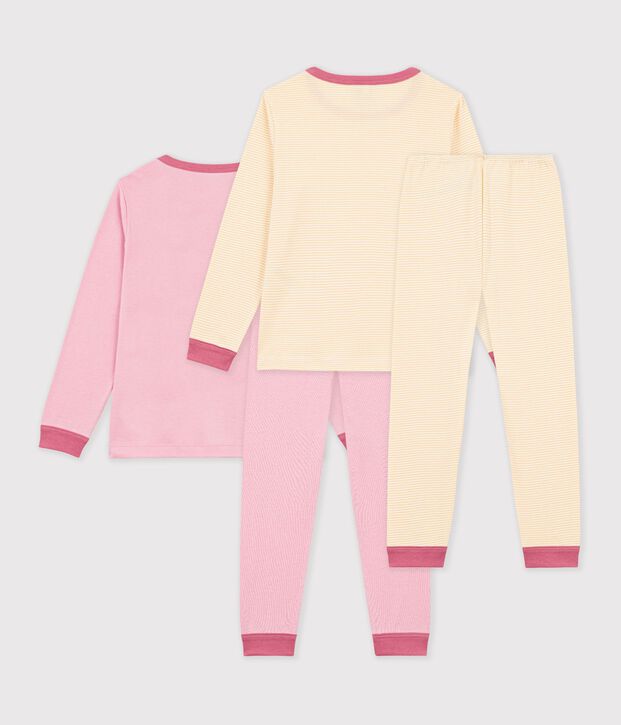 Juego de pijamas infantiles de algod&oacute;n estampado multicolor