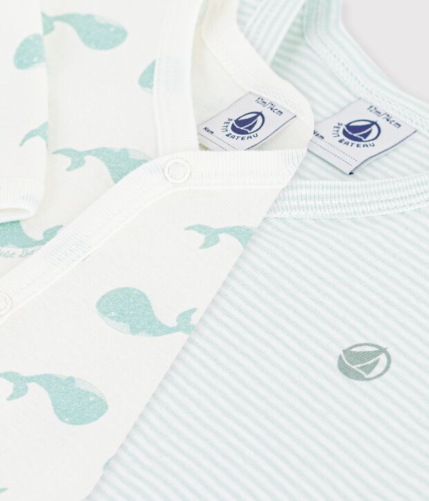 Juego de pijamas sin pies de algod&oacute;n estampado para beb&eacute; multicolor