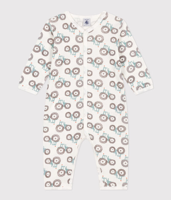Pijama sin pies de algodón blanco MARSHMALLOW/blanco MULTICO
