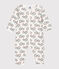 Pijama sin pies de algodón blanco MARSHMALLOW/blanco MULTICO