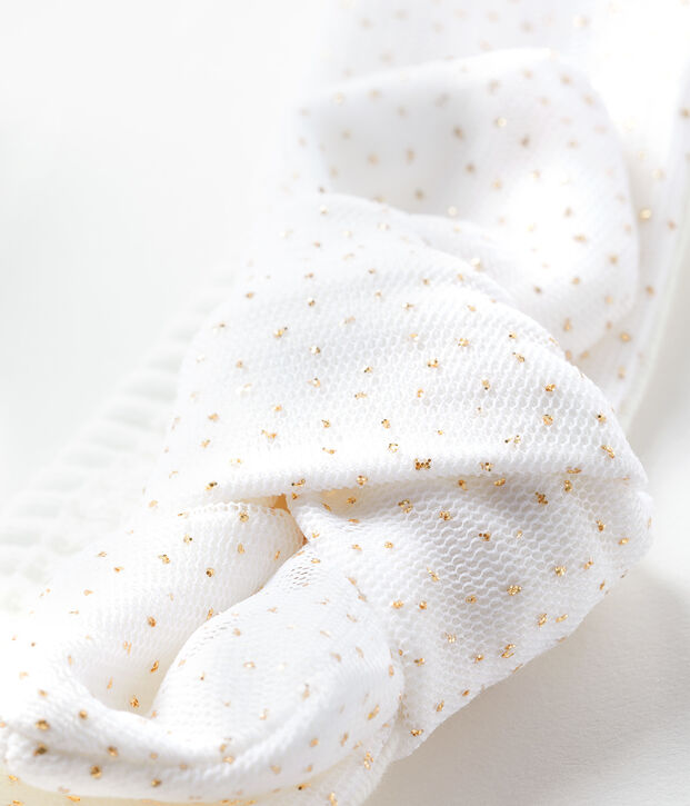 Cinta infantil para ni&ntilde;a blanco/rosa