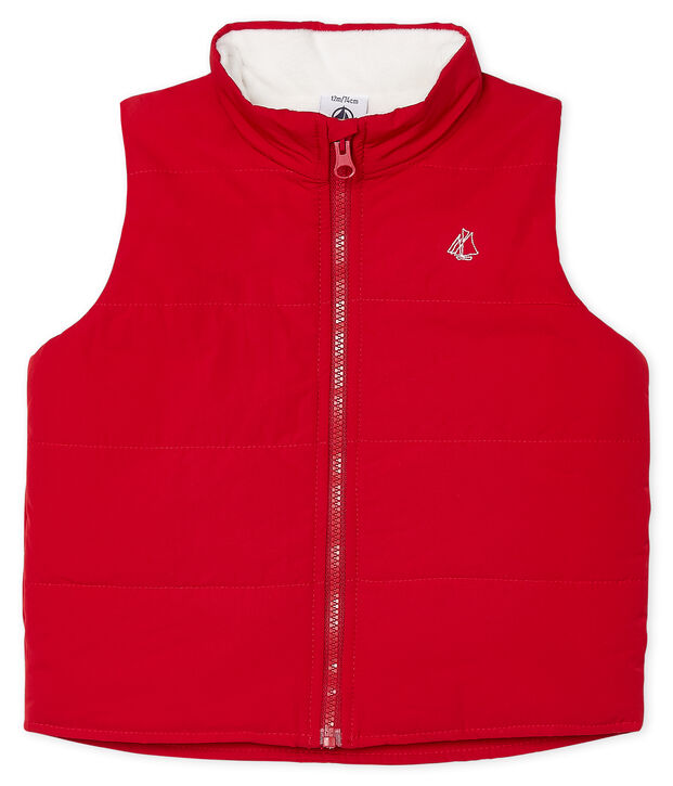 Chaleco para beb&eacute; ni&ntilde;o rojo