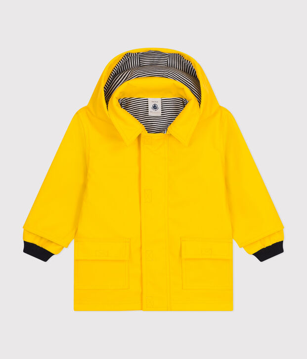 Chubasquero emblem&aacute;tico de beb&eacute; amarillo