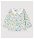 Blusa con cuello de manga larga de punto de bebé niña