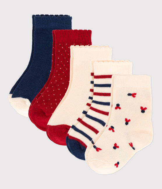 Juego de 5 pares de calcetines para bebé variante 1