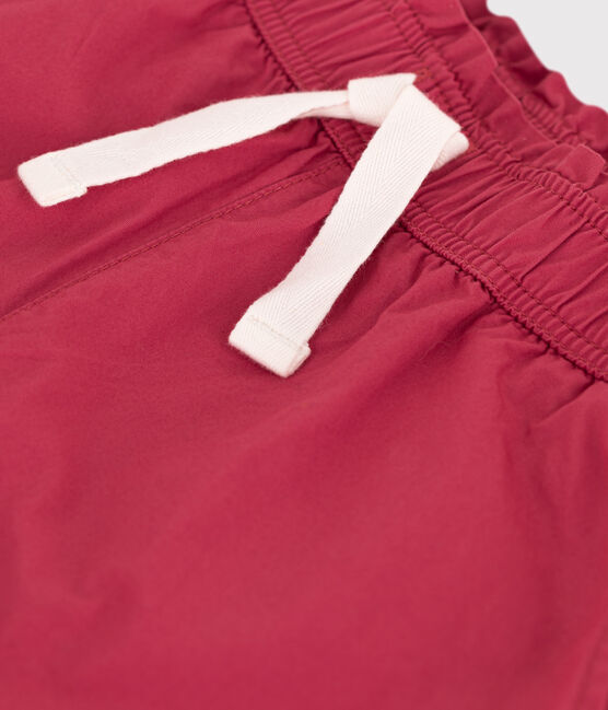 Pantalón de sarga de algodón para niña rosa PAPI
