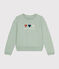 Sudadera de felpa para mujer verde HERBIER