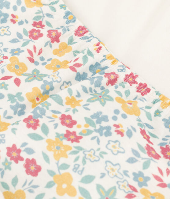Juego de 2 culottes de algodón con flores para niña variante 1
