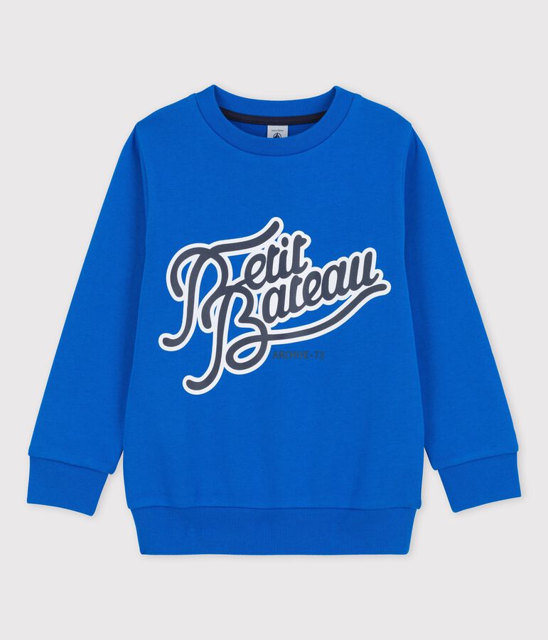 Sudadera de mulet&oacute;n de ni&ntilde;o azul
