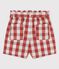 Shorts vichy de popelina para niña OMBRIE/ AVALANCHE