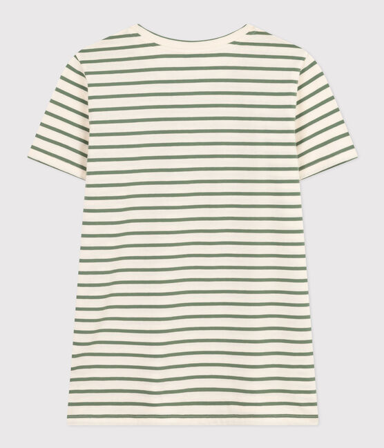 Camiseta LA RECTA de algodón con cuello redondo para mujer AVALANCHE/ CROCO
