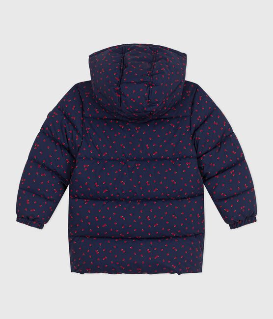 Plumífero infantil largo y estampado azul SOIR/ MULTICO