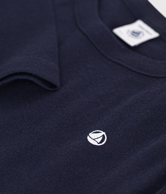 Camiseta de manga larga de punto para niño/a azul SMOKING
