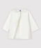Chaqueta de vestir de urdimbre y trama de bebé niña blanco MARSHMALLOW