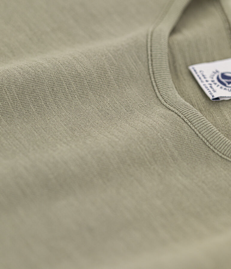 Camiseta de algod&oacute;n de manga corta para ni&ntilde;a verde