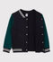 Chaqueta de béisbol de muletón de niño azul SMOKING/ PINEDE