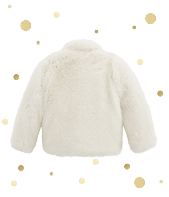 Abrigo para niña blanco MARSHMALLOW