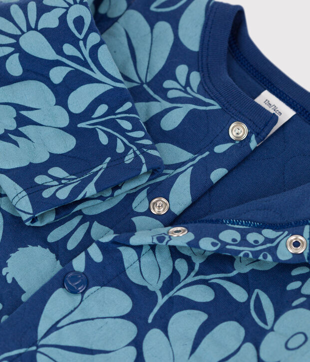 C&aacute;rdigan estampado de t&uacute;bico acolchado para beb&eacute; azul/azul