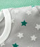 Juego de 2 pijamas cortos, uno de estrellas y otro de milrayas verde, de algodón de niño variante 1