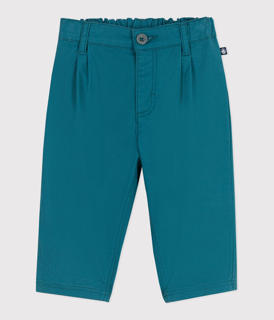 Pantalón de algodón suave y liso para bebé verde DRAGONFLY