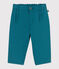 Pantalón de algodón suave y liso para bebé verde DRAGONFLY