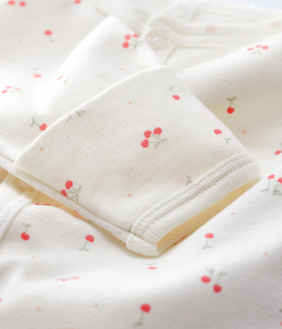 Mono saco de barquitos de bebé de algodón ecológico blanco MARSHMALLOW/blanco MULTICO