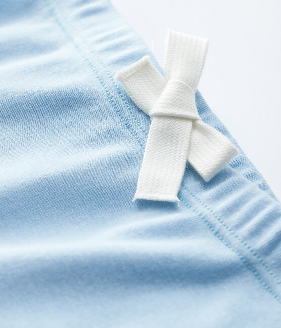 Pantalón corto de algodón de bebé azul JASMIN
