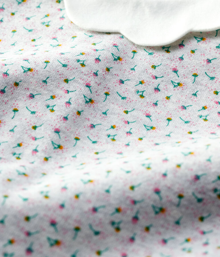 Vestido de mulet&oacute;n de beb&eacute;. gris/multicolor