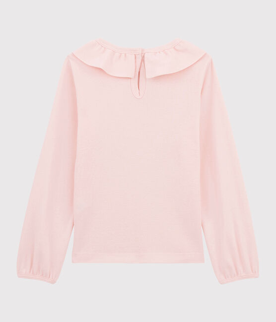 Camiseta con cuello de niña rosa MINOIS
