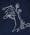 Camiseta de manga corta de algodón de niño azul MEDIEVAL