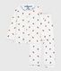 Pijama infantil abotonado de algodón estampado