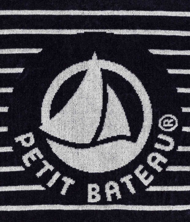 Toalla de playa azul/blanco