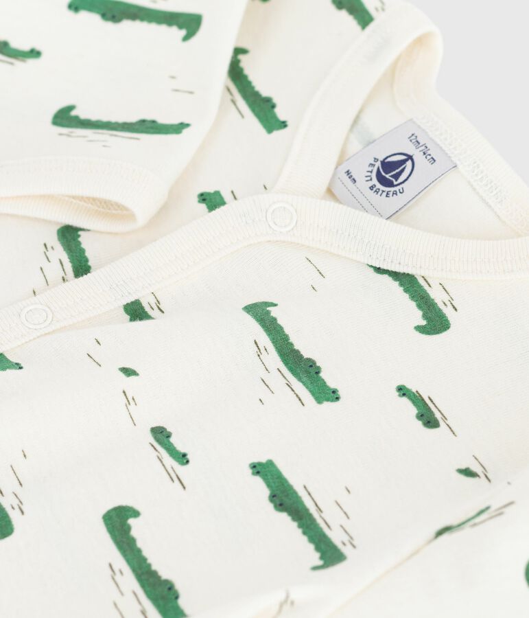 Pijama sin pies de algod&oacute;n estampado para beb&eacute; crudo/multicolor