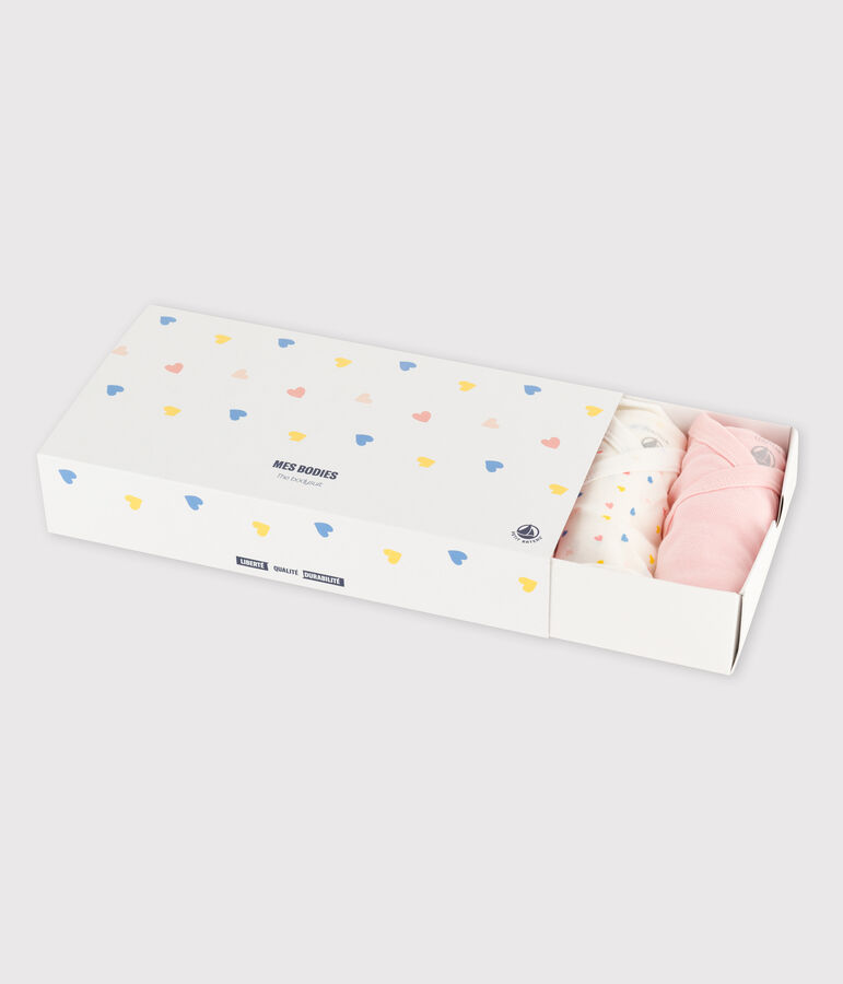 Juego de 5 bodis de beb&eacute; de algod&oacute;n org&aacute;nico multicolor