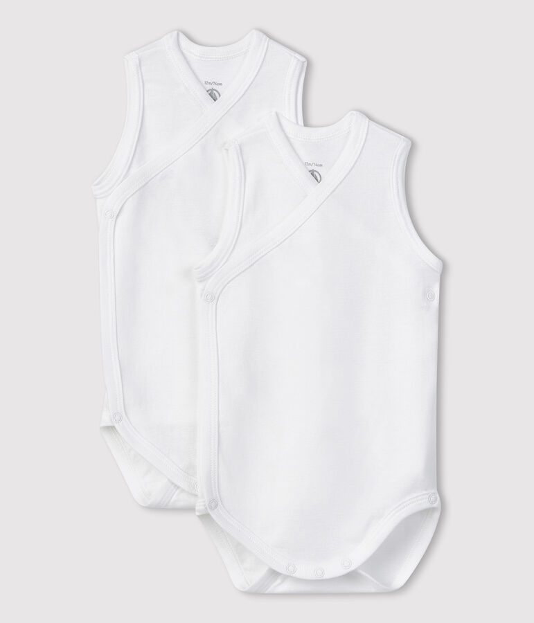 Par de bodis de nacimiento sin mangas para beb&eacute; multicolor